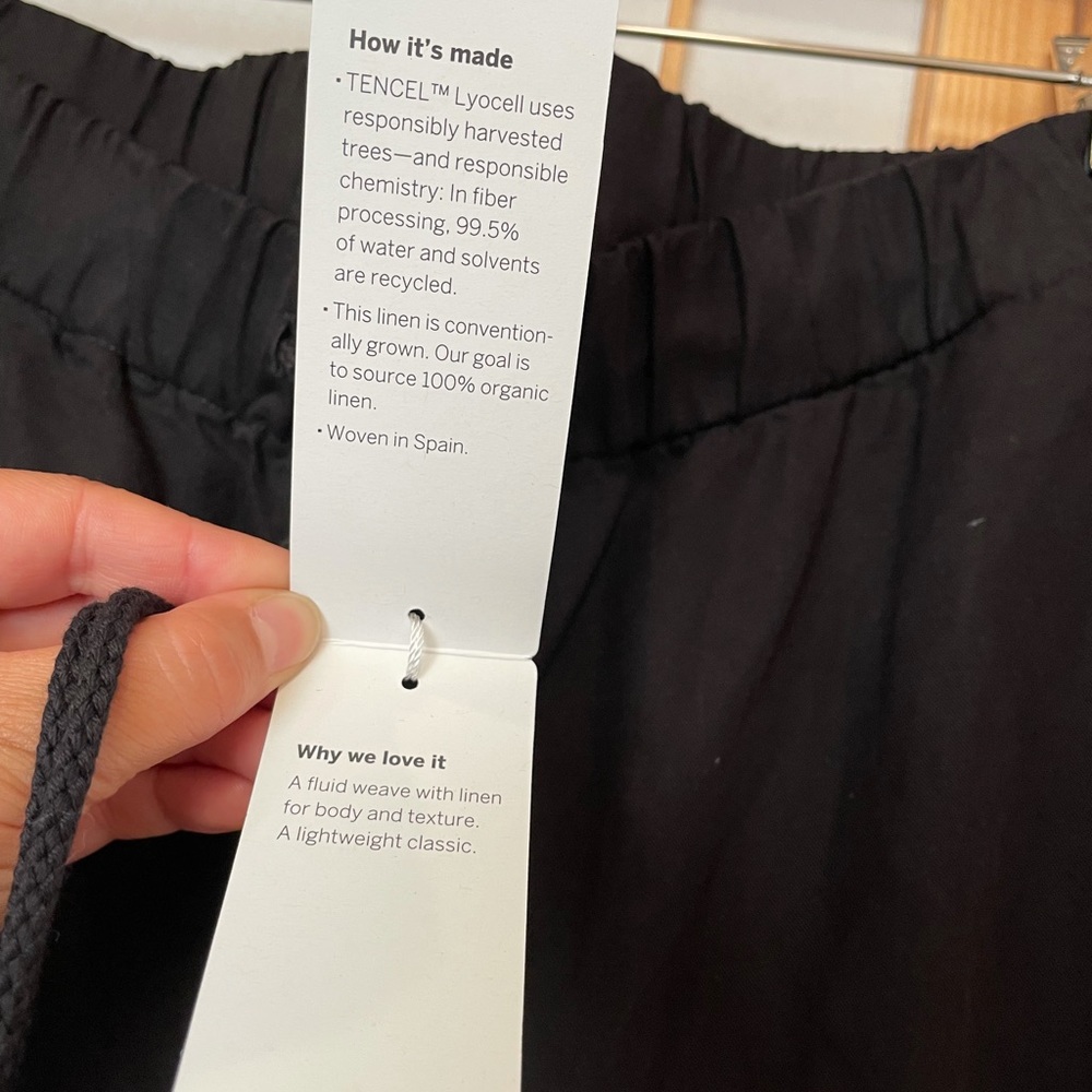 NWT Eileen Fisher Tencel/Linen Ankle Pant - Picture 5 of 10